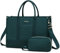 LOVEVOOK Laptoptasche Shopper Damen 15,6 Zoll, Wasserdicht Arbeitstasche Handtasche Groß Schultasche Aktentasche Lehrertasche, Leder Handbags Notebooktasche für Büro Arbeit Uni