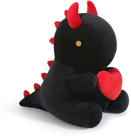 shownicer Plüschtier Dinosaurier Kuscheltier Dino Stofftier Kawaii Dinosaurier Plüsch Kissen Spielzeug Wurfkissen Geschenk für Valentinstag Freundin Mädchen Kinder 3+ Jahre (Love, 30cm)