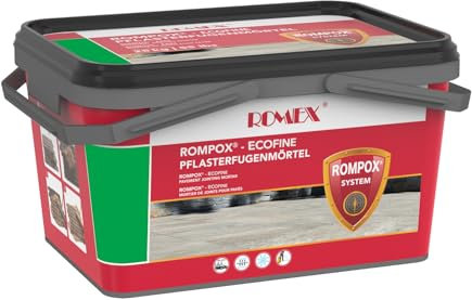 25 kg – 1K Pflasterfugenmörtel für schmale Fugen ab 3 mm – wasserdurchlässig, unkrauthemmend, frostsicher, für Terrassen Gehwege Einfahrten (Grau)