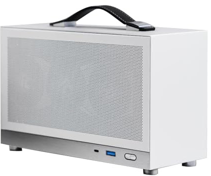 Desktop PC Case – Slim Towers Chassis, Mini ATX | Modern Ventilation Design PC Enclosure, Durable Steel Structure, LED Front Panel Housing, Space Saving Computer Shell for Students and Workstation