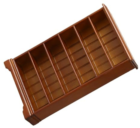 Miniatur Holz Bücherregal Modell kleines Bücherregal Ornament für 1:12 Maßstab Puppenhäuser Möbel Dekoration Buchliebhaber Geschenk Holz Miniatur Bücherregal