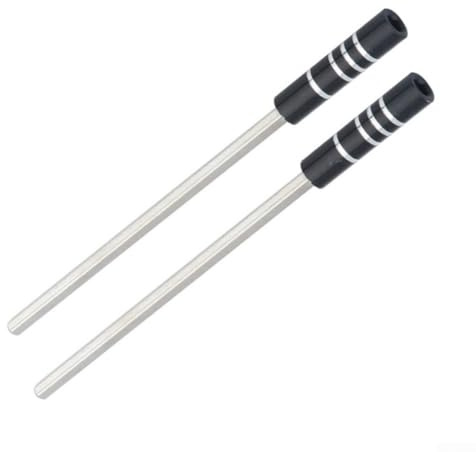 Magnetischer Metallschaft für Schraubendreher, Sechskant-Bit-Adapter-Verlängerung, 4 mm, 123 mm Länge, 2 Stück