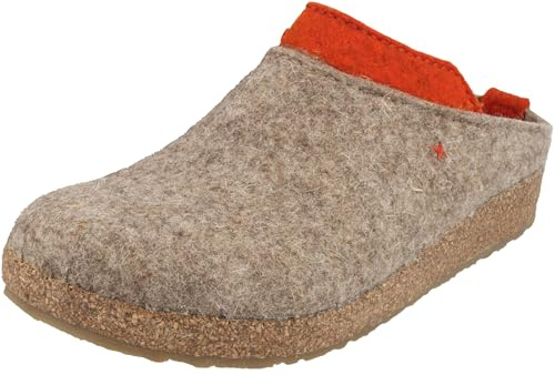 HAFLINGER Damen Hausschuh mehrfarbiger Filz Pantoffel Grizzly Speed 731099