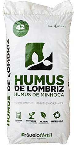 Humus de Lombriz Ecológico Suelo Fértil. (42 Litros_25kg)