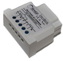 L404mb PUSH AC DIMMER Dimmer Mono canale con Uscita a Taglio Fase. Range di alimentazione: 80-230V AC. Controllabile tramite pulsante NA (MADE IN ITALY)