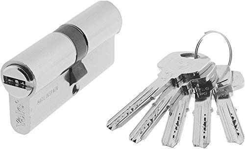 Yale YL64060HN Cylindre de sécurité Standard YL66nickelé 40 x 60 mm Clé à Came Longue