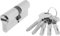 Yale YL64060HN Cylindre de sécurité Standard YL66nickelé 40 x 60 mm Clé à Came Longue