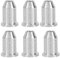 Bnineteenteam 6 Pcs Guitar Through Body String Ferrules for Electric Guitar (Silver) String Ferrules Performance Accessory Musical Instrument Accessories