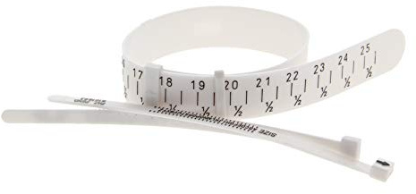 Utoolmart 3-teiliges US-Ringgrößen-Set aus Kunststoff, Handgelenkgrößenversteller, Fingergrößenmesser, Messwerkzeug, Gürtel zum Herstellen oder Messen von Ringen, Schmuck und Armbändern