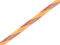 ALB Stoffe 1m Flachkordel Twist Me Plaid Curry-rosa Scuro-brucciato-meringa 15mm