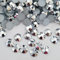 MajorCrafts 2000pcs 5mm ss20 Flat Back Resin Rhinestone Embellishment Gems (Metallic Silver C32)