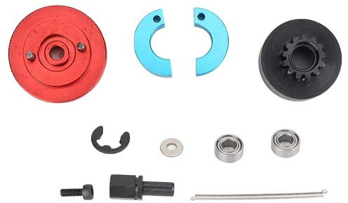 Variateur d'embrayage, pièces RC 13T Ensemble de variateur d'embrayage de Vitesse de Volant Moteur Ensemble de roulements d'embrayage de Voiture Rc Ensemble de roulements d'embrayage de(Rouge)