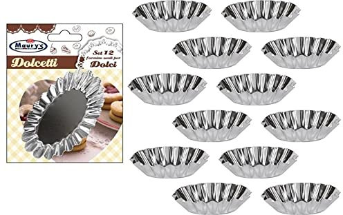 MAURY'S FORMINE OVALI PER DOLCI IN SET DA 8 PEZZI DA 10 CM