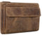 STILORD 'Dalton' Leather Conference Folder Zipped Vintage Business Document Holder A4 Laptop Case for 13,3 Inch MacBooks Portfolio Genuine Leather, Colour:Middle Brown