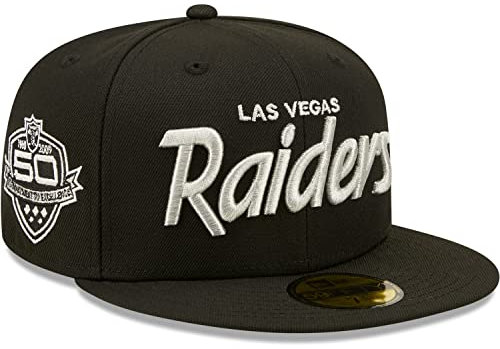 New Era 59Fifty Cap - Las Vegas Raiders Script 50-7 3/8