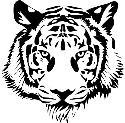 Realistic 3D Auto Aufkleber, 2 Stück 3D Tier Lustige Cartoon-Aufkleber Abnehmbar Dekorativer Aufkleber selbstklebend Aufkleber Anti-Kratzer Motorhaube Karosserie Aufkleber Car Sticker,Tiger