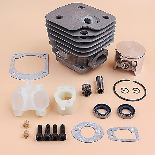 Luxuypon Big BORE 52MM Cilindro Pistón Tornillo Junta Reconstrucción Kit Ajuste para Husqvarna 61 268 272 272XP Motosierra Motor Recambios Nikasil Placa
