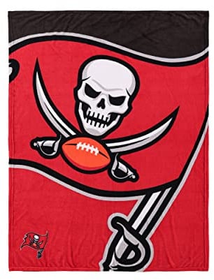 FOCO Tampa Bay Buccaneers NFL Supreme Slumber Plüsch-Überwurf