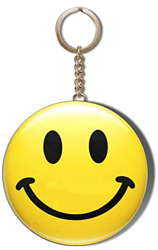Gift Insanity SMILEY FACE YELLOW 55mm KEYRING BOTTLE OPENER