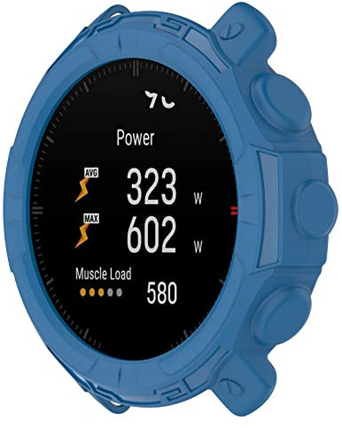 BoLuo Silicone Cover compatibile con Polar Grit X Pro/Polar Grit X Custodia, Morbida TPU Protettivo Case Skins Copertura Resistente Shell, Watch Shell per Polar Grit X Pro/Polar Grit X (blu)