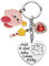 Kirby Merch Cute Keychain Cartoon Video Game Charakter Geschenke für Teenager Mädchen Tochter Frauen Geburtstag Geschenk Schlüsselanhänger
