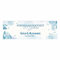 Personalisiertes Banner zur Hochzeit Blaue Blumen mit Namen, Datum und Wunschtext - Hochzeitsbanner, Porzellan Hochzeit -Dekoration - Jubiläumsbanner - 150x50cm oder 225x75cm
