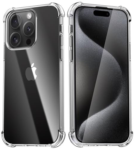 Migeec Clear Case for iPhone 15 Pro Max 6.7 Transparent Phone Cover Shockproof Protective