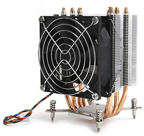 TOUISEDGI CPU Air Cooler with 4 Heat Copper Pipes CPU Cooler Heat Sink 9Cm Cooling Fan for LGA2011 1366 1150 1151 1155 1156 Computer Supplies