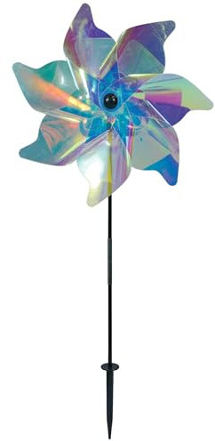 In the Breeze 2600 – 45,7 cm schillerndes Windrad – Sonnenfänger-Windspiel für Höfe und Gärten, Humane Tierabschreckung