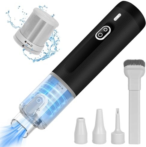 XTOERBUY Handheld Vacuum Cleaner - Car Vacuum Cordless with Powerful Suction, Mini Portable Rechargeable Hand Held Vacuum Car Hoover for Car/Home Large-Capacity Battery & Lightweight