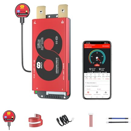 DALY Smart BMS 20S 72V 150A Li-ion mit WLAN Bluetooth Modul CAN RS485 | Lithium-Batterieschutz. Echtzeit-Fernüberwachung. Entwickelt für Camper, Boote und Heimspeicher