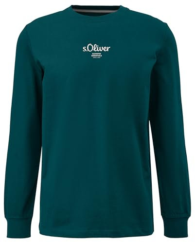 Langarm-Shirt mit Logo-Stickerei