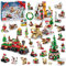 HOGOKIDS 24er Pack Weihnachten Bauset mit LED Licht – 28-in-1 Weihnachtsbaustein Spielzeug für Kinder | Weihnachtsspielset mit Weihnachtsmann Weihnachtsbaum Geschenk für Jungen Mädchen von 6-12
