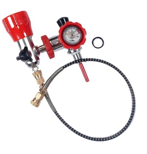 Válvula de cabeza de cilindro de gas de alta presión Adaptador de cilindro de gas de buceo de tamaño grande a pequeño Adaptador de botella inflable(Bottle head valve)