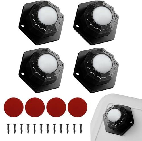 Ruedas Deslizantes 4 Piezas Ruedas Deslizantes para Muebles Pesados, Mini Ruedas Giratorias Autoadhesivas Rueda para Muebles Pesados, para Electrodomésticos de Cocina Cajas Almacenamiento