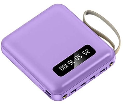 Ladegerätbank - 5000 Mah Powerbank | Tragbare Ladegerätbank | Powerr Bank | Kompaktes Tragbares Ladegerät Für Mobiltelefone | Ultraleichte, Schnell Aufladbare Smartphone-Ladebank Mit Digitalem Display