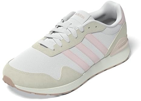 adidas Donna Run 60S 4.0 Shoes, Cloud White Clear Pink Wonder Quartz, 39 1/3 EU
