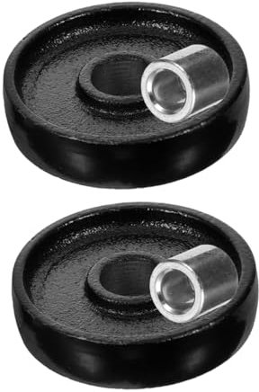 PAMINGONO 2 Stück Hydraulik Wagenheber Vorderräder Stahl 2-tonnen Ersatzräder Für Horizontale Rangierwagenheber Zubehör Für Anhänger Und Nutzfahrzeuge