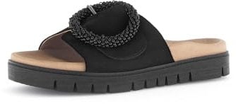 Gabor Damen Pantoletten, Frauen Slipper,Best Fitting,Backless Slipper,Gartenschuhe,Sommerschuhe,sommerclogs,Sandalen,Mules,schwarz,43 EU / 9 UK