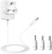 Tonton 12V DC Power Supply Adapter 1.8M(6ft), 2A 1A 24W AC/DC Power Adapter Cord, Power Plug DC Male 5.5x2.1mm with 8 Tips for LED Strip Light, CCTV Camera, BT Speaker, GPS, Webcam, Router (White)