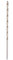 Extra Long 160mm HSS Twist Drill Bit 4mm, for Fast Drilling in Block, Masonry, and Concrete, With Straight Shank Design