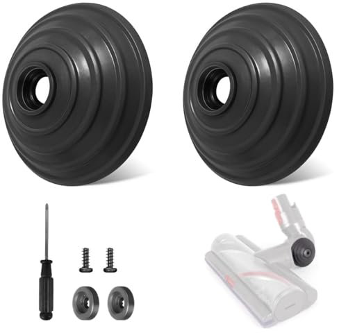 SQLJYU Kit de Ruedas de Repuesto para Dyson Accesorios, para Dyson V6 V7 V8 V10 V12 DC58 DC59 DC62 DC72 DC74 SV10 SSV12 SV20, Repuestos para Dyson, Mejora y Renueva tu Aspiradora