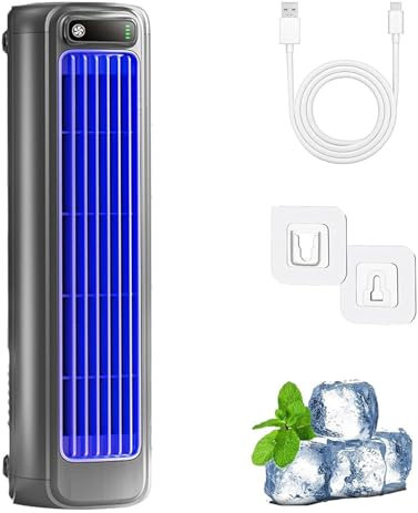 Sherum Cooling Ace, Cooling Ace Portable Air Cooler, Silent Operation with 3 Adjustable Modes and Led Display, for Bedroom, Office, Stay Cool In Summer (Gray)