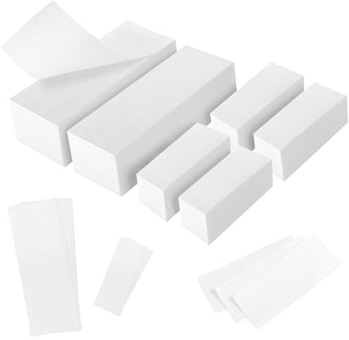Jafurnestia 600 Stück Wachsstreifen Haarentfernung - 2 Größen Waxing Streifen aus Vlies, Waxing Set für Körper & Gesicht, Non Woven Wax Strips
