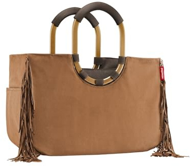 reisenthel loopshopper M mittelgroße Handtasche Damen 12 l western | herausnehmbare Innentasche mit 3 Fächern, gepolsterter Rundgriff, zwei Außenfächer