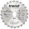 Trend Wood Cordless ATBR Circular Saw Blade, 210mm Diameter, 30mm Bore, 24 Teeth, 1.8mm Kerf, +20° Hook, TCT, Coarse Finish, CSB/21024TC