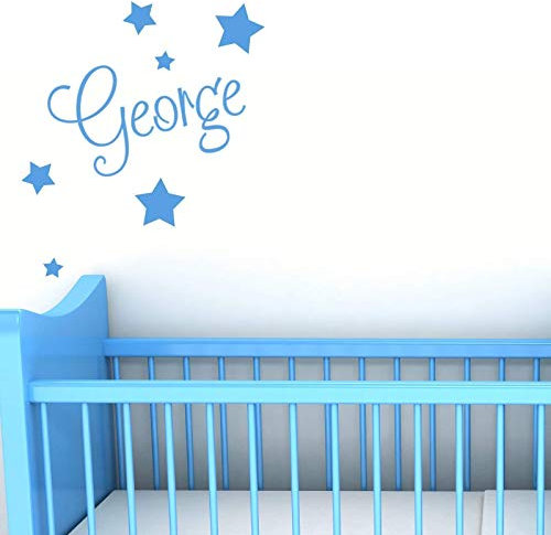 Personalised Wall Name with Stars - Custom Nursery Sticker