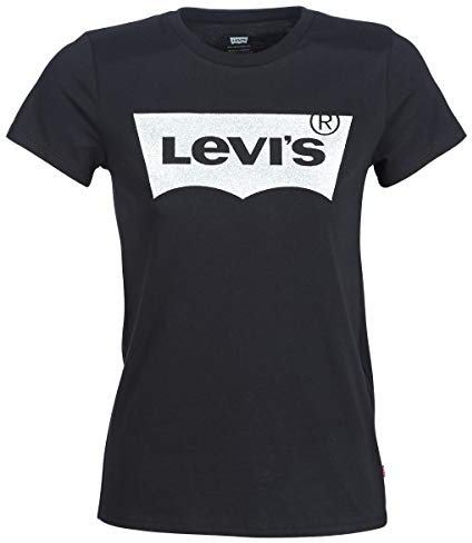 Levi's Damen The Perfect Tee T-Shirt,Holiday Tee Black,S