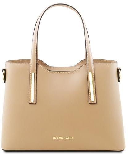 Tuscany Leather Olimpia Ledertasche aus Leder - Klein (Champagne)