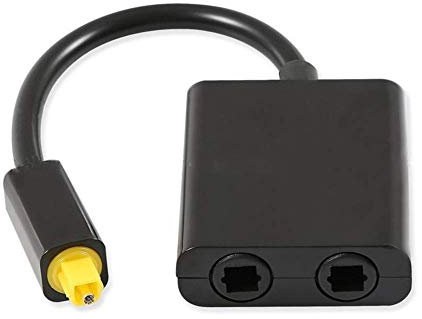 szlsl88 2 in 1 Sortie Optique Repartiteur Audio, Double Port Optique Câble Audio Adaptateur, Séparateur Fibre Remplacement